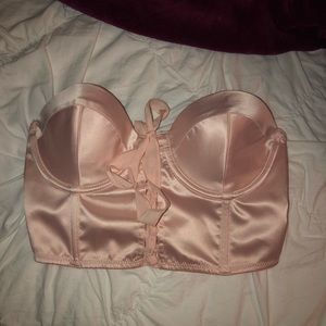 Pink Strapless Bra